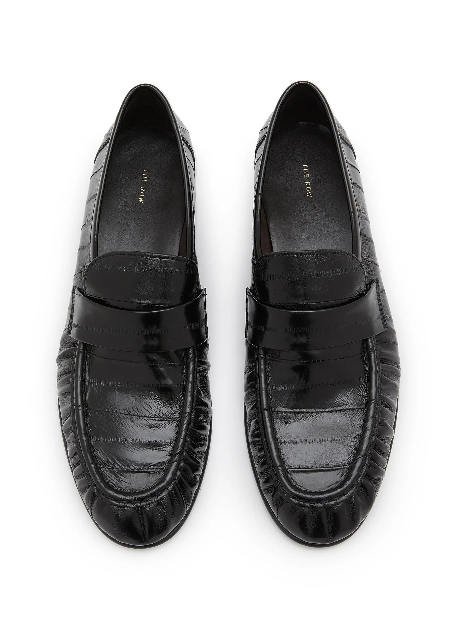 -----------THE ROW ---- ------------BLACK ----Eel Leather Loafer --