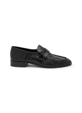 -----------THE ROW ---- ------------BLACK ----Eel Leather Loafer --