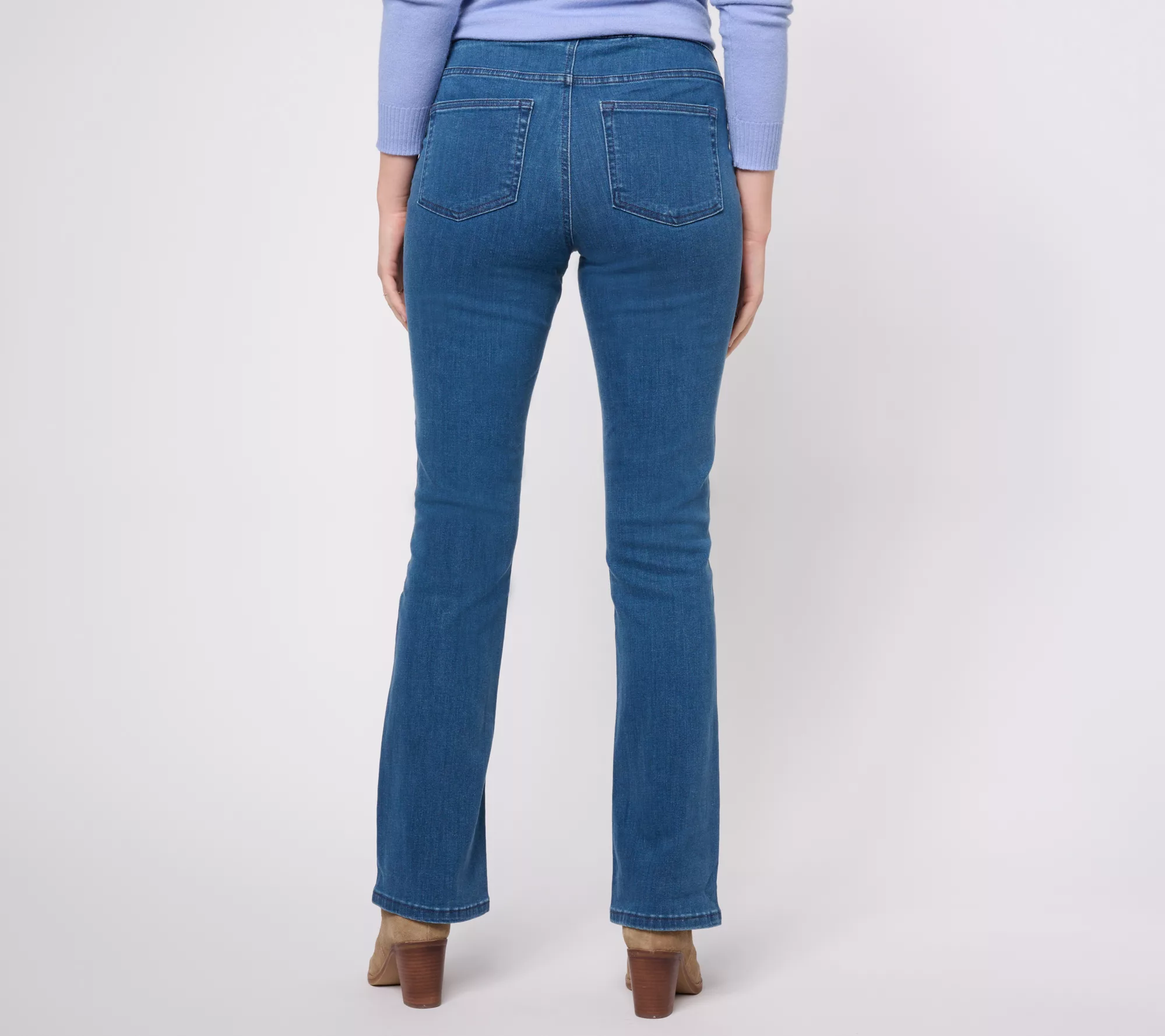 "As Is" Denim & Co. Signature Perfect Flex Regular Pull-On Jeans