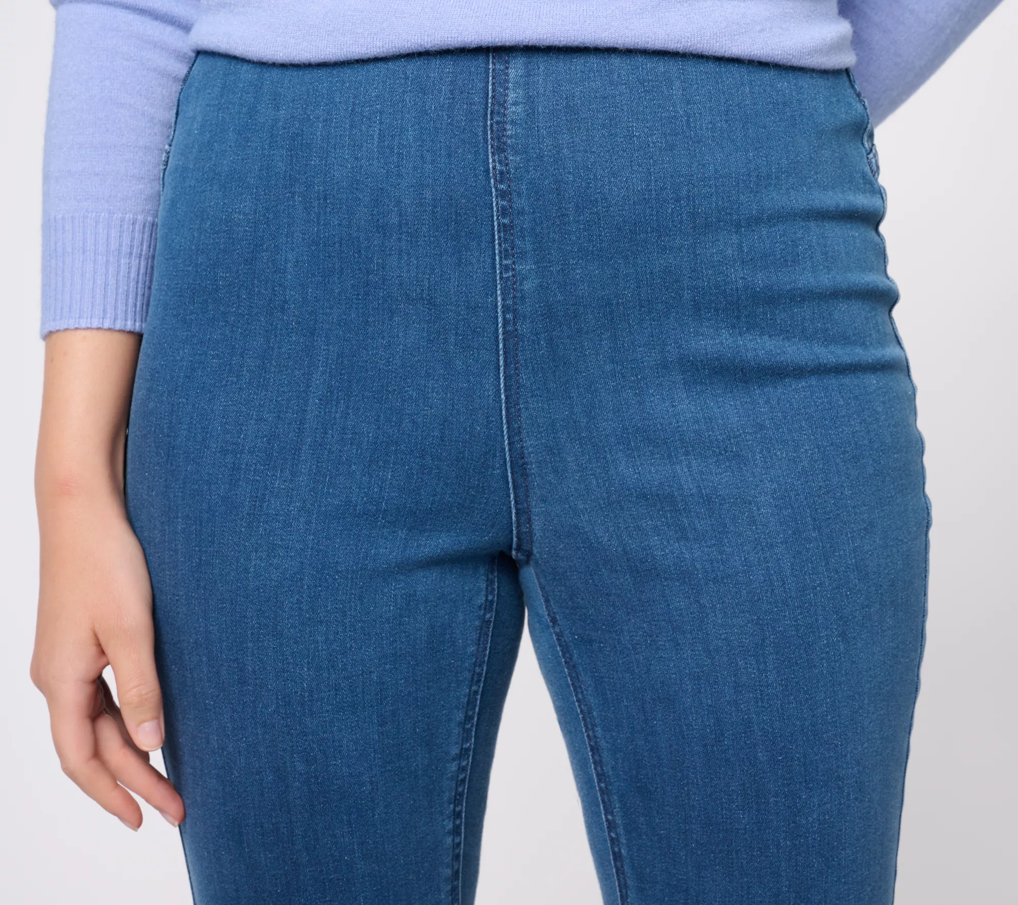 "As Is" Denim & Co. Signature Perfect Flex Regular Pull-On Jeans