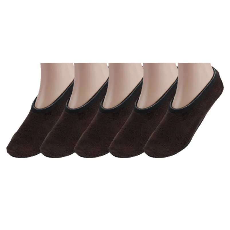 5 Pairs Calcetines Women Soft Cozy Comfortable Indoor Floor Socks Slipper Socks Slip-Resistant Bottom Sole chaussette Feid