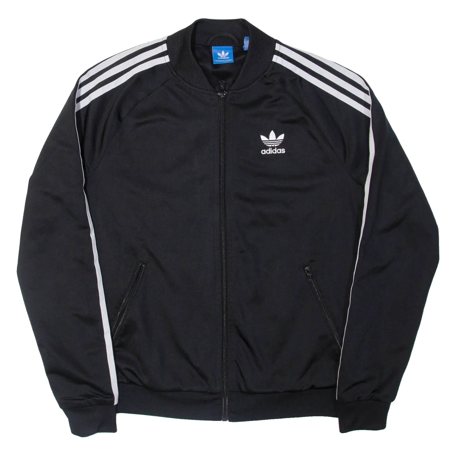 ADIDAS Womens Track Jacket Black UK 14