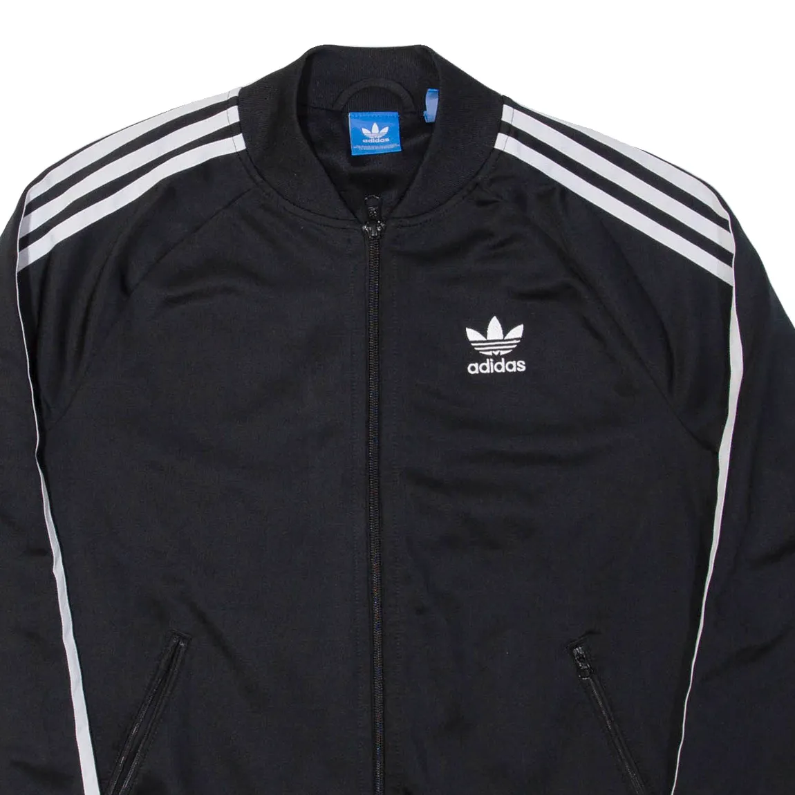 ADIDAS Womens Track Jacket Black UK 14