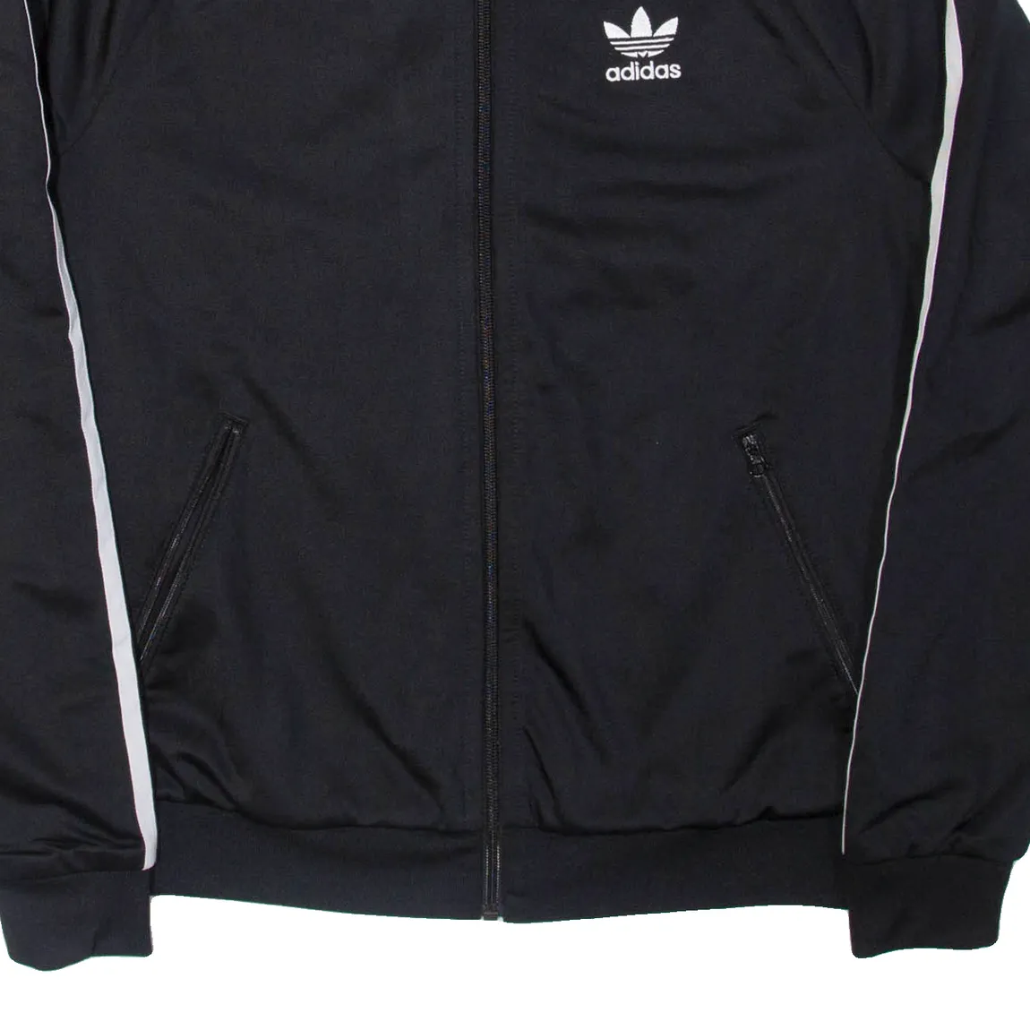 ADIDAS Womens Track Jacket Black UK 14