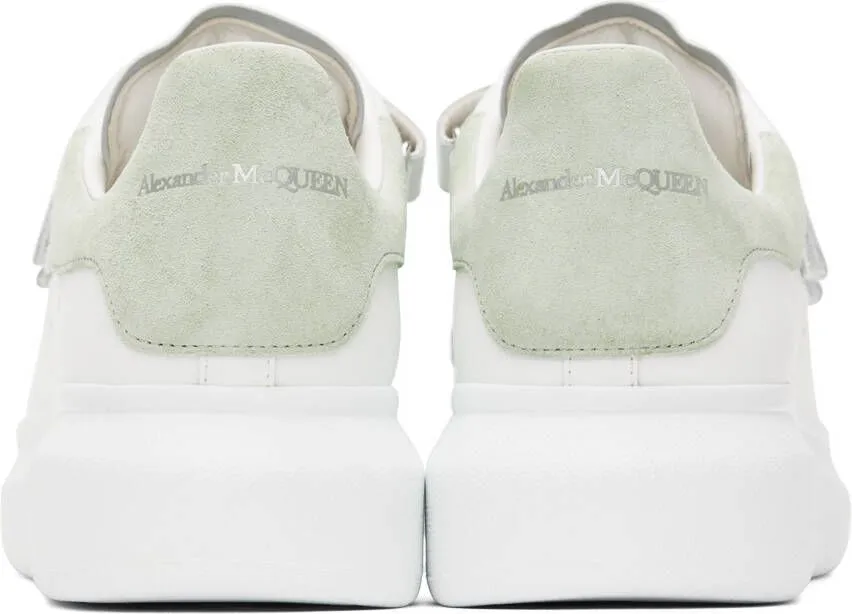 Alexander McQueen White & Green Oversized Sneakers