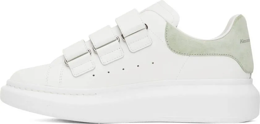 Alexander McQueen White & Green Oversized Sneakers