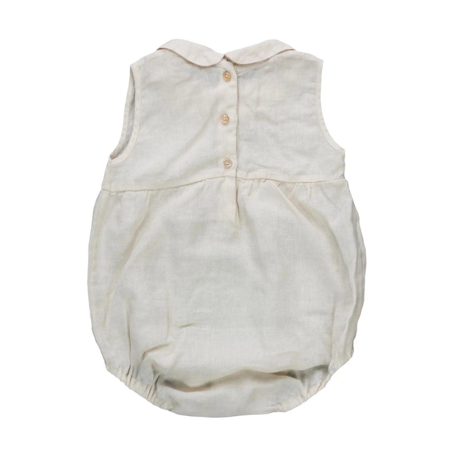 Babe & Tess Baby Girl Linen Summer Romper