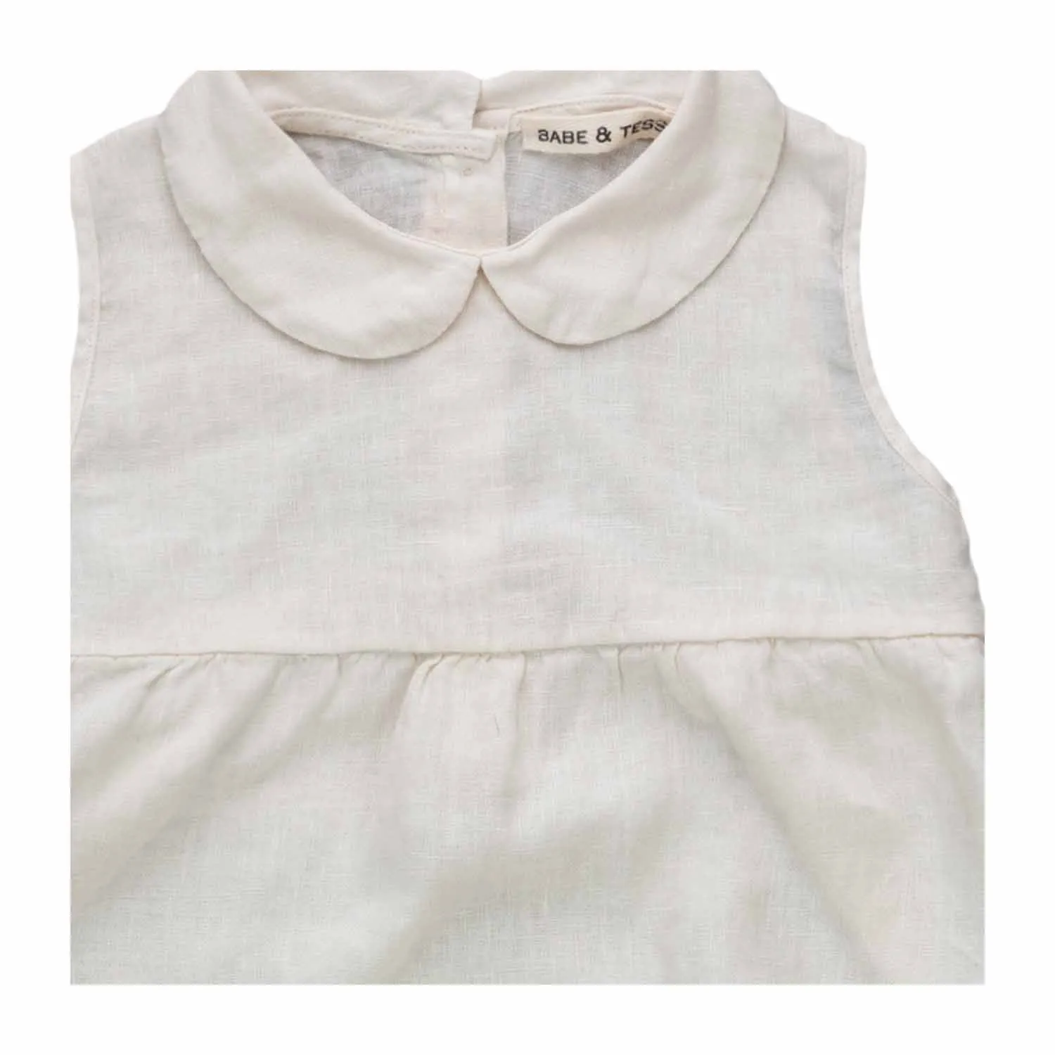 Babe & Tess Baby Girl Linen Summer Romper