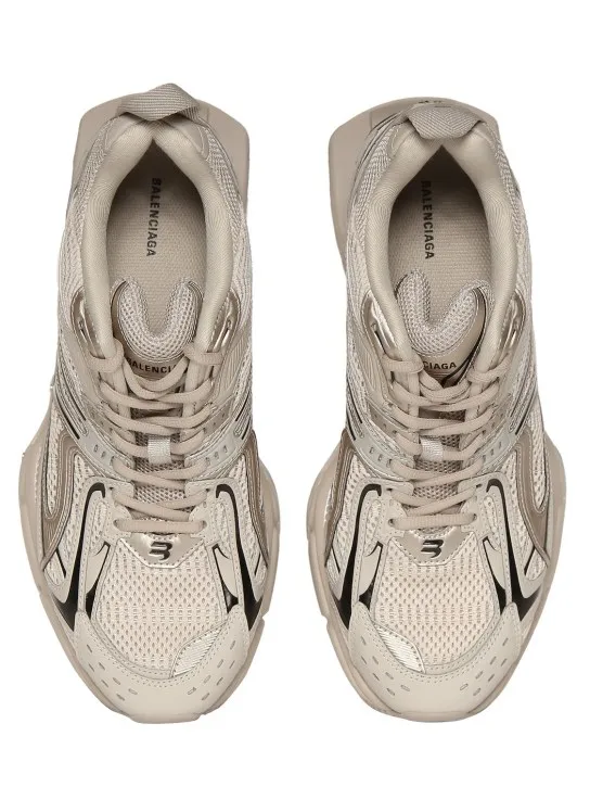 Balenciaga   X-Pander mesh & faux leather sneakers 