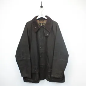 BARBOUR Leather Beaufort Jacket Brown | XXL