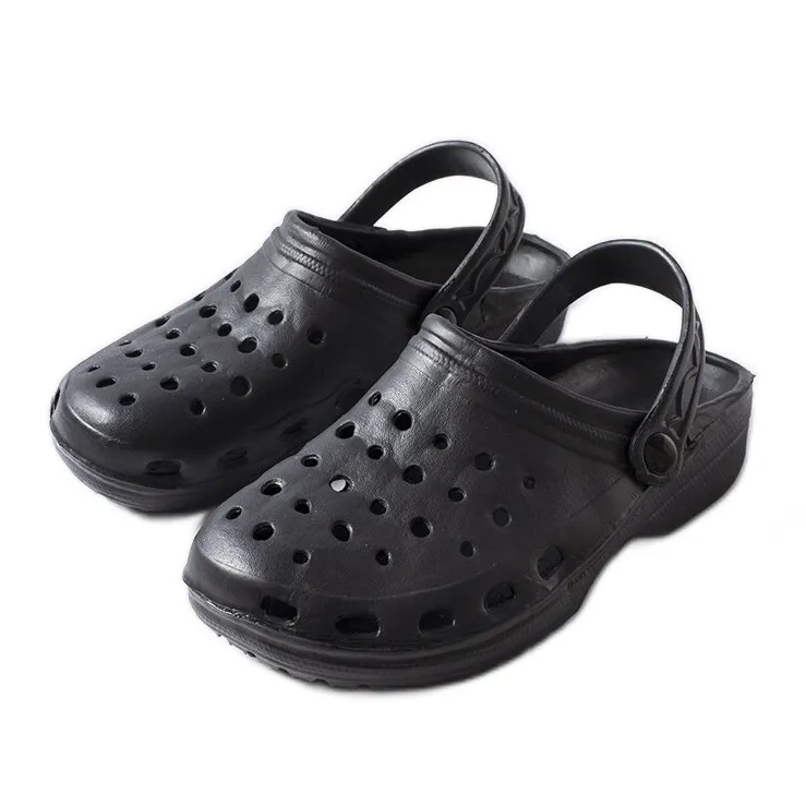 Black foam slip-on sandals from Hayes