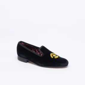 Bowhill & Helliot Mocassino slipper Bowhill & Helliot Ancora e Corda in velluto nero