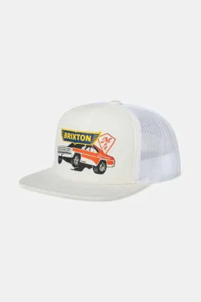 Brixton Barona Foam Netplus Trucker Hat - White