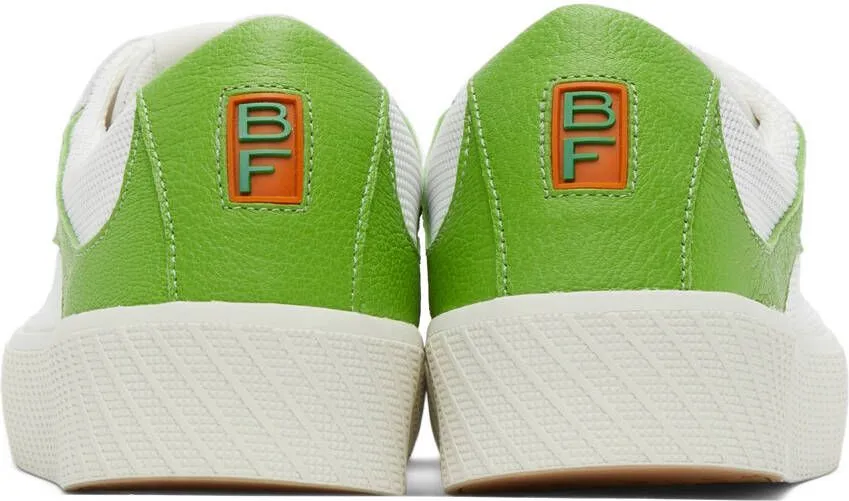 BY FAR White & Green Rodina Sneakers