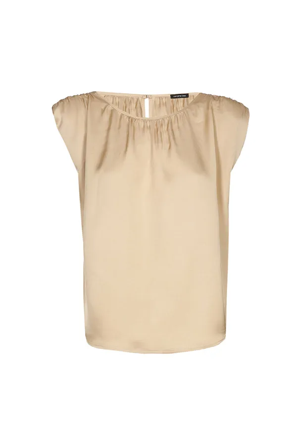 Caroline Biss SHINY DRESSY SLEEVELESS TOP