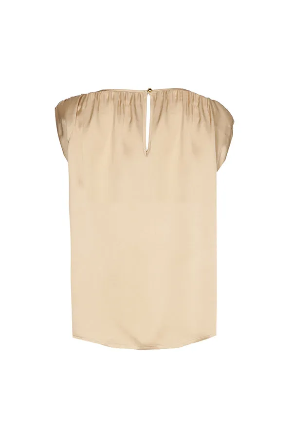 Caroline Biss SHINY DRESSY SLEEVELESS TOP