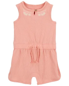 Carters Oshkosh Baby Embroidered Floral Romper