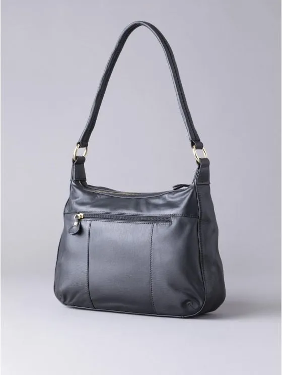 Cartmel II Leather Shoulder Bag in Black