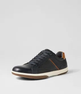 COLORADO Volt Navy Pull Up Leather Sneakers