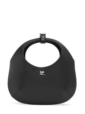 Courreges   Mini Holy leather top handle bag 