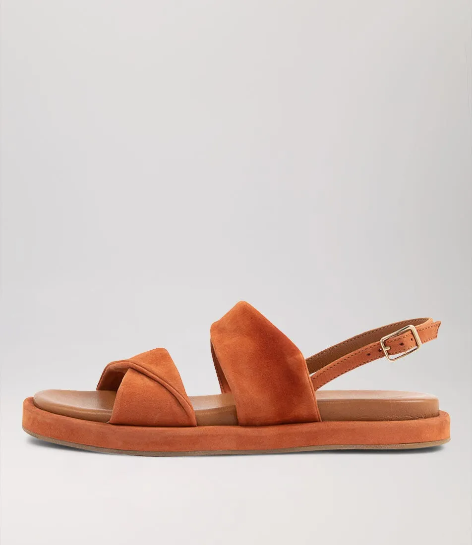 DIANA FERRARI Bloom Dusty Clay Suede Sandals