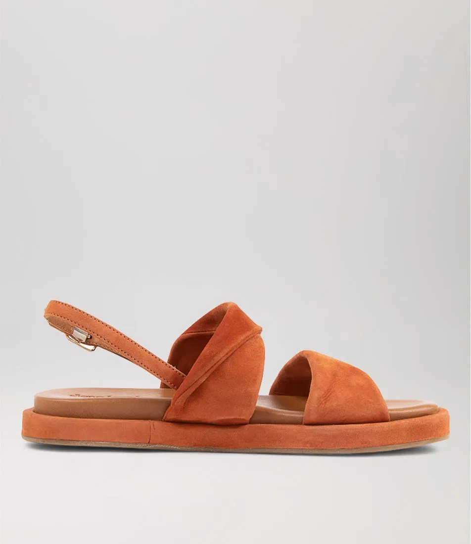 DIANA FERRARI Bloom Dusty Clay Suede Sandals