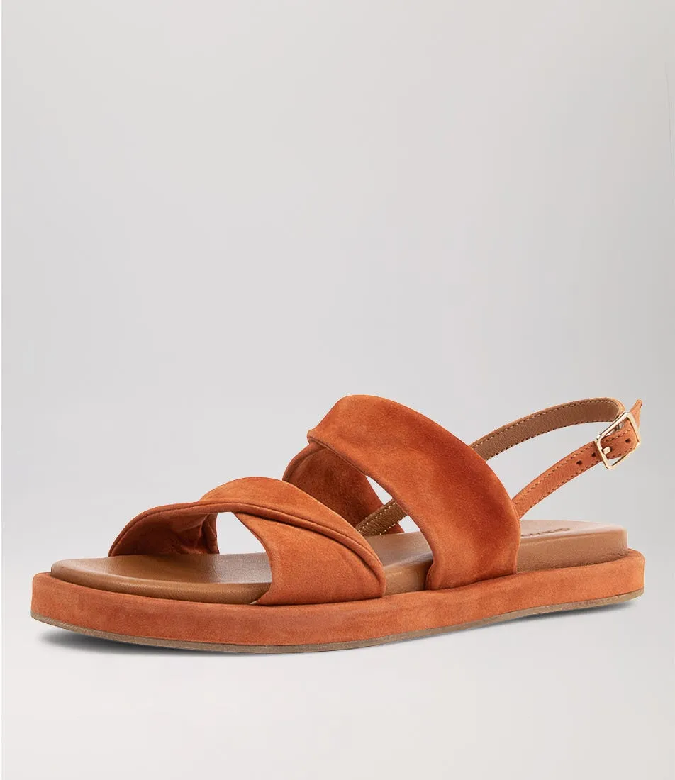 DIANA FERRARI Bloom Dusty Clay Suede Sandals