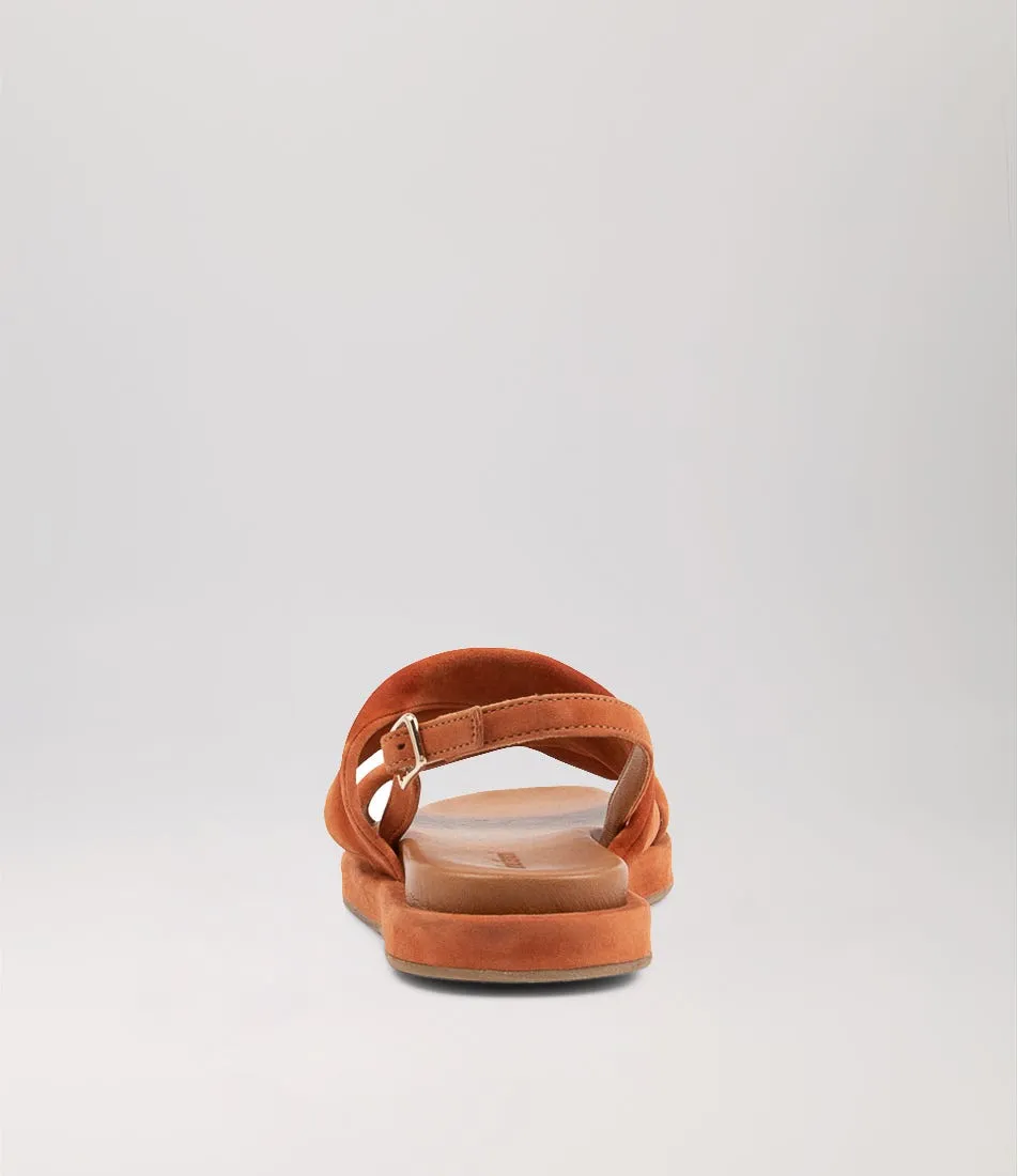 DIANA FERRARI Bloom Dusty Clay Suede Sandals