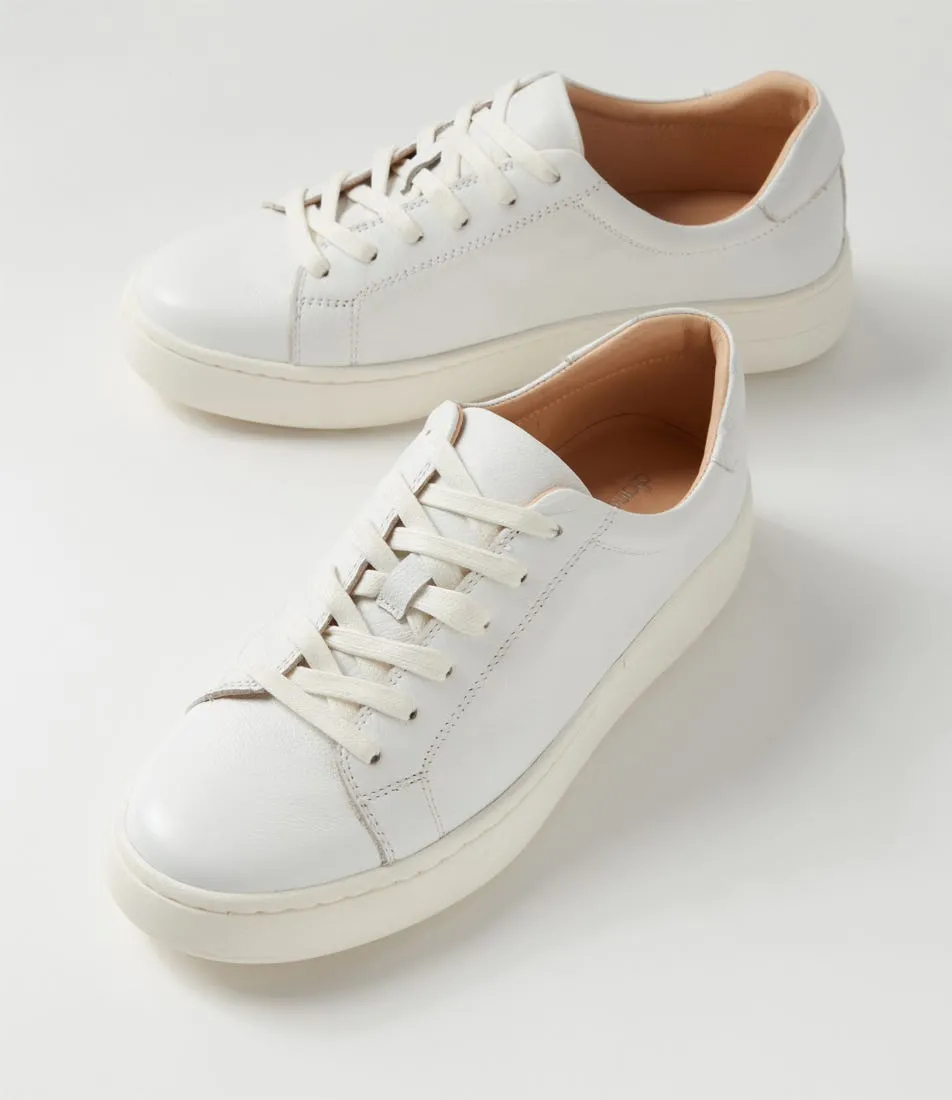 DIANA FERRARI Delanys White Leather Sneakers