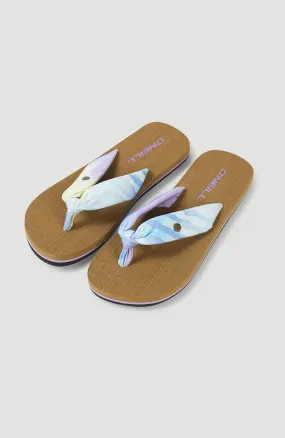 Ditsy Sun Sandals | Blue Tie Dye