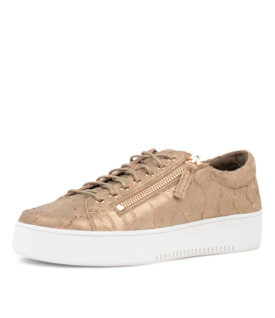 DJANGO & JULIETTE Laila Nutmeg Frill Leather Sneakers