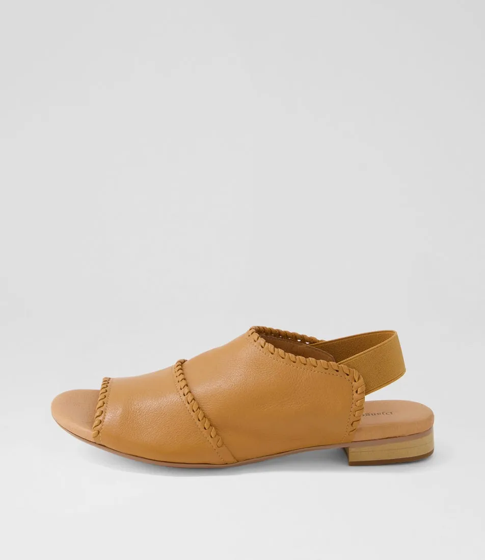 DJANGO & JULIETTE Pelham Dark Tan Leather Sandals