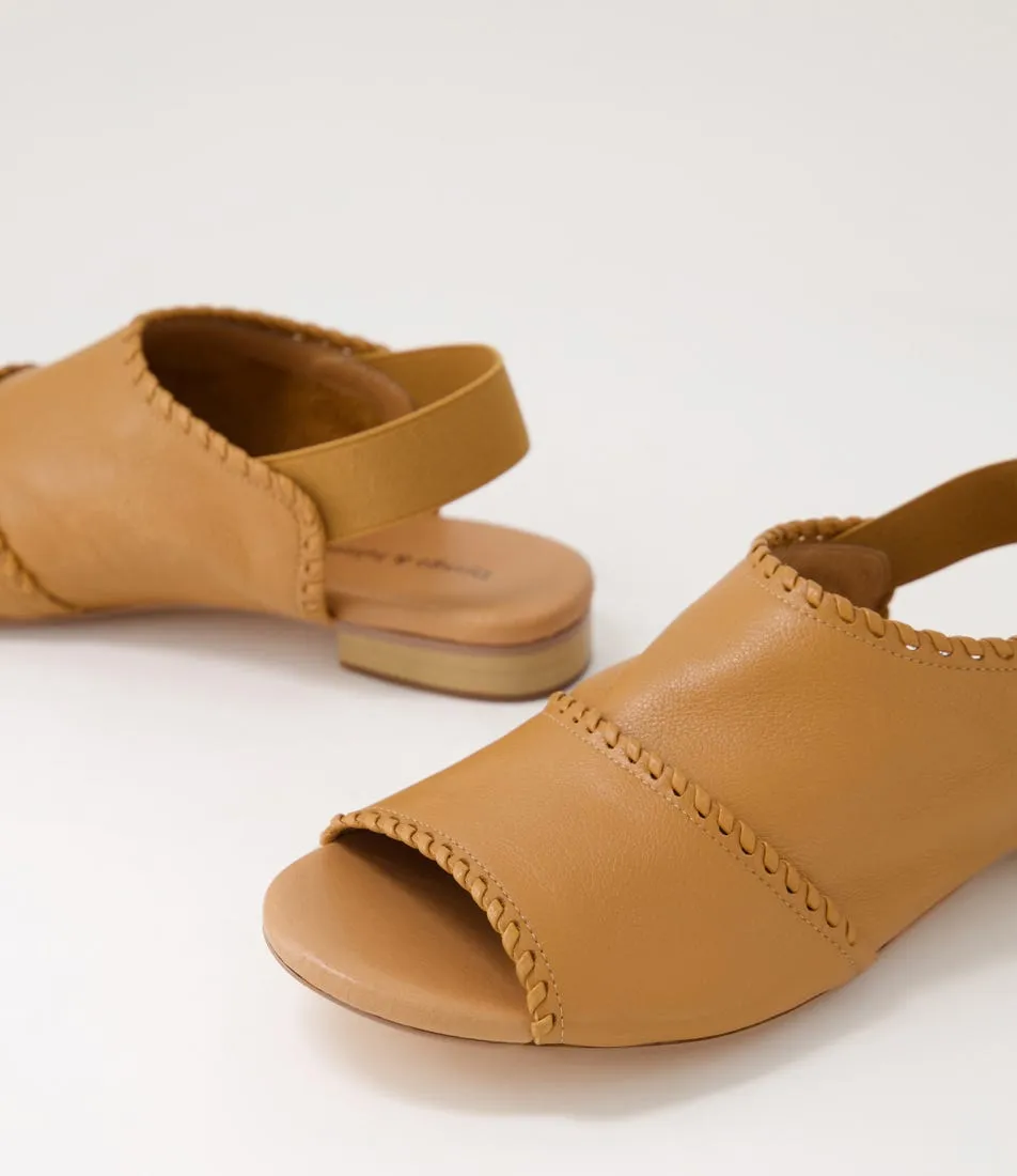 DJANGO & JULIETTE Pelham Dark Tan Leather Sandals