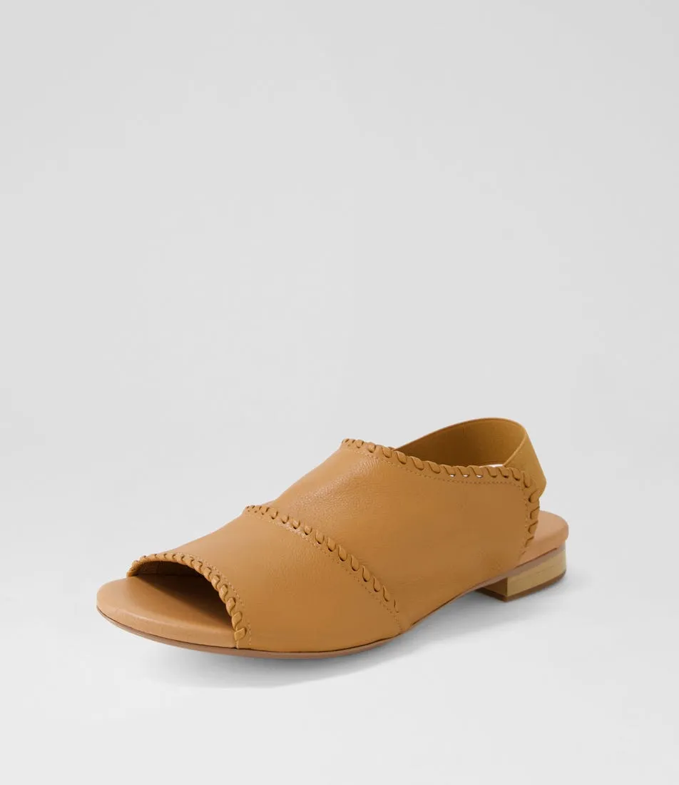 DJANGO & JULIETTE Pelham Dark Tan Leather Sandals