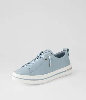 DJANGO & JULIETTE Wattel Denim White Leather Sneakers