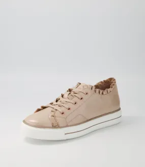 DJANGO & JULIETTE Yadal Rose Shimmer Leather Sneakers