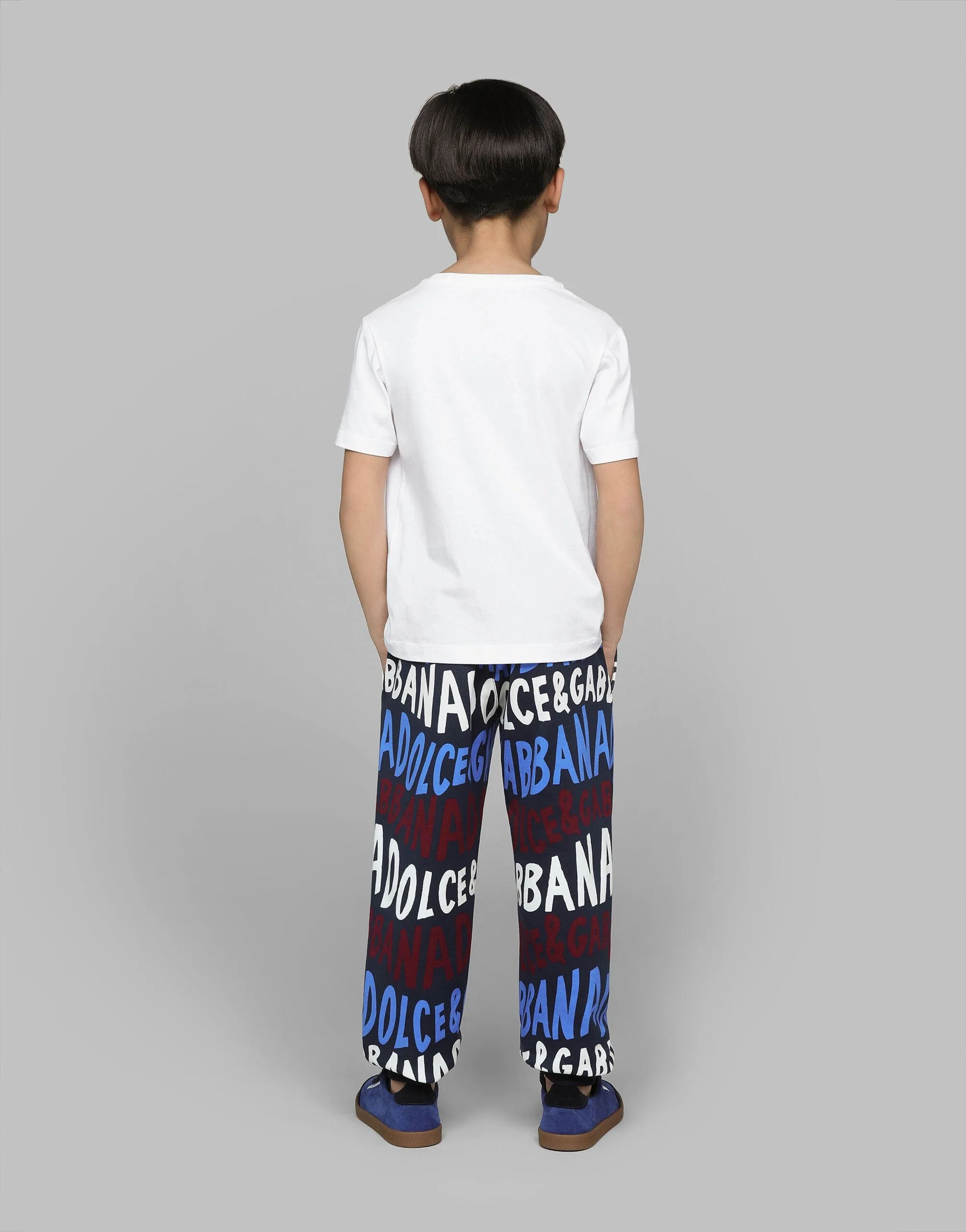 Dolce & Gabbana Boys Logo Joggers in Multicolour