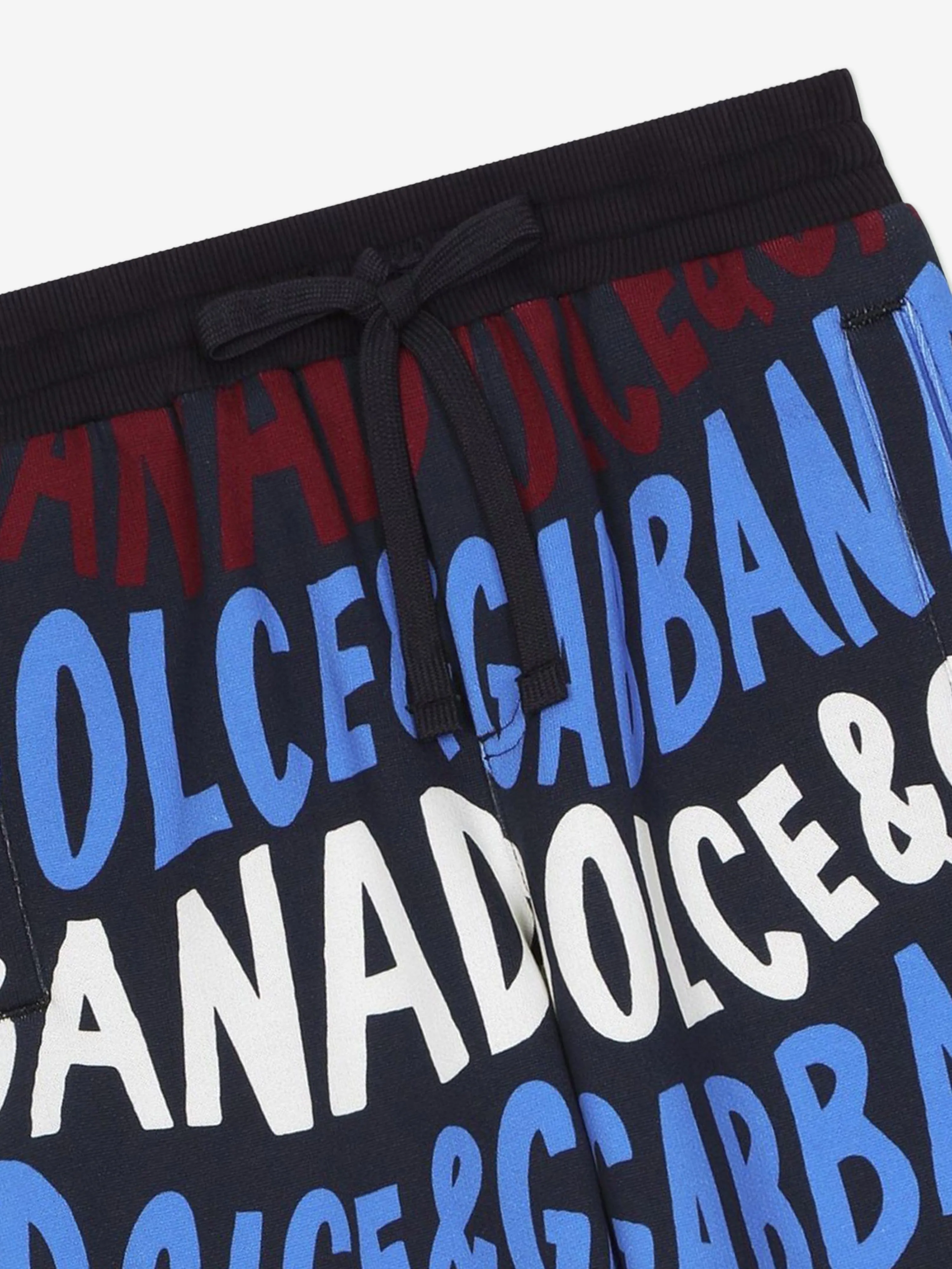 Dolce & Gabbana Boys Logo Joggers in Multicolour