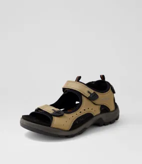 ECCO Offroad Nutmeg Brown Oil Nubuck Sandals