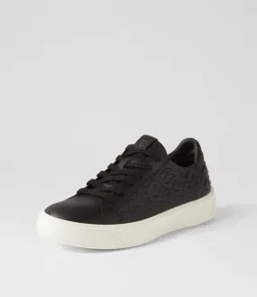 ECCO Street Tray W Black Leather Sneakers