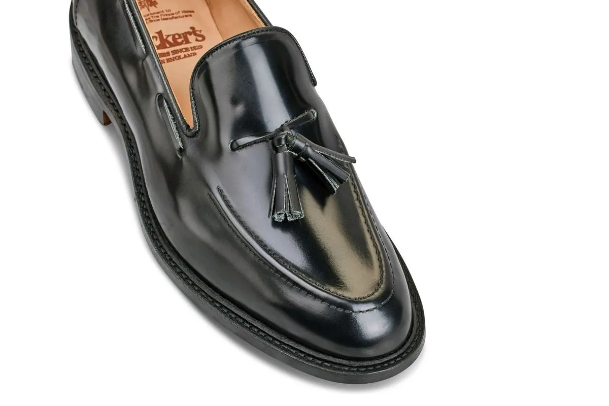 Elton Tassel Loafer - Black Bookbinder