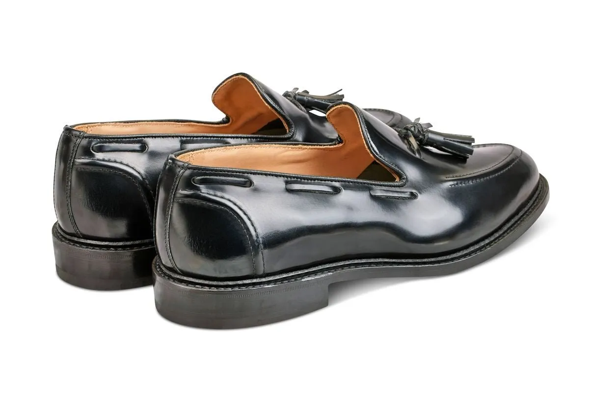 Elton Tassel Loafer - Black Bookbinder