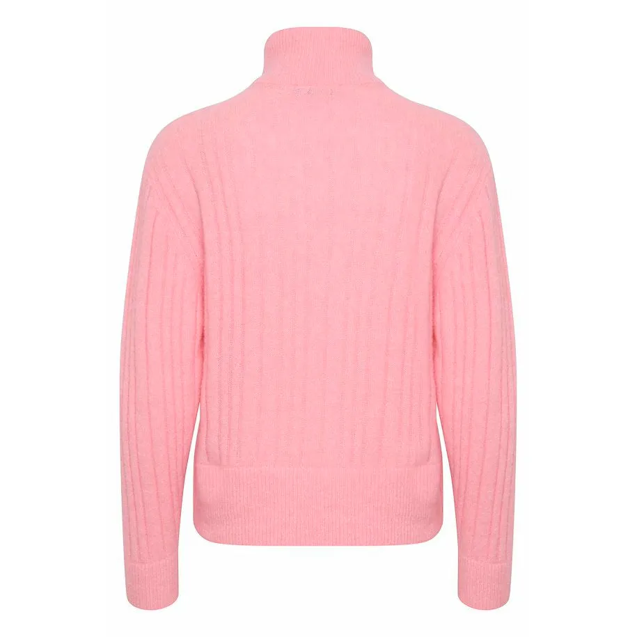 GESTUZ  Gestuz AlphaGZ R Zipper Pullover - Powered Pink Melange