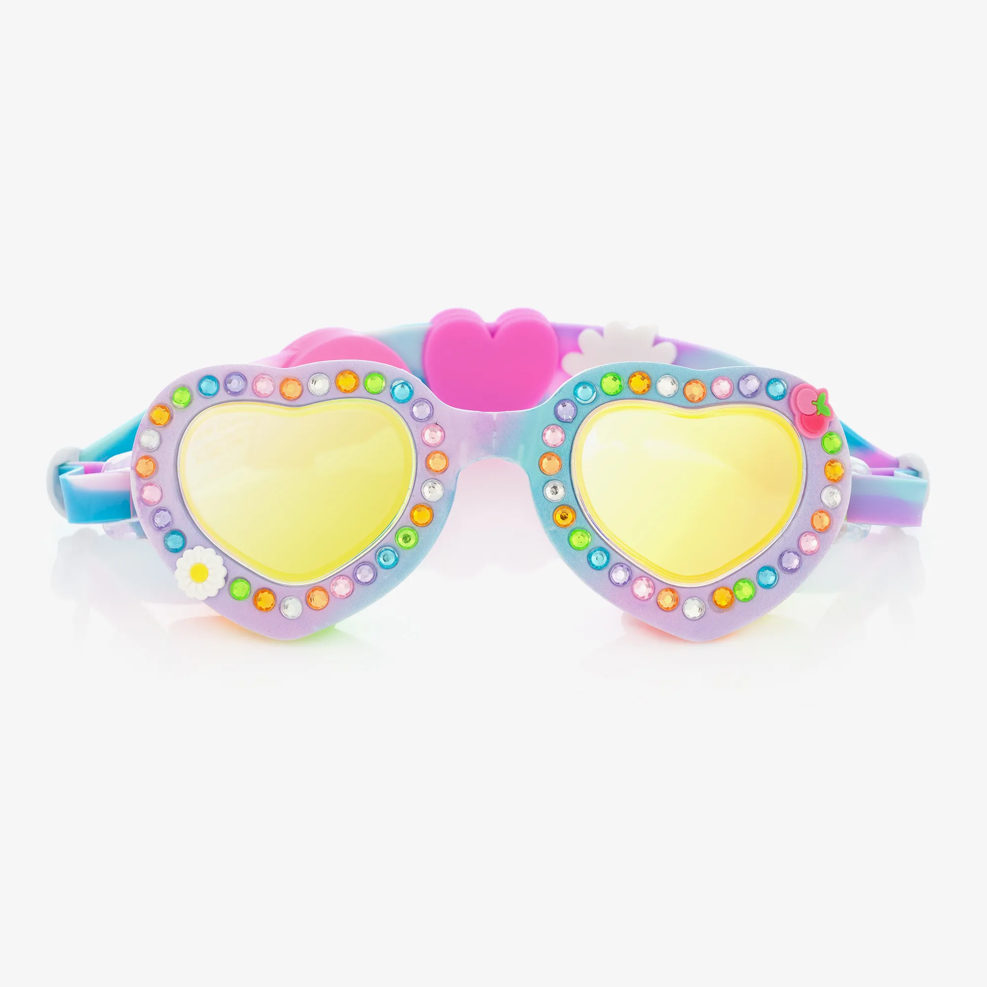 Girls Purple Heart Swimming Goggles