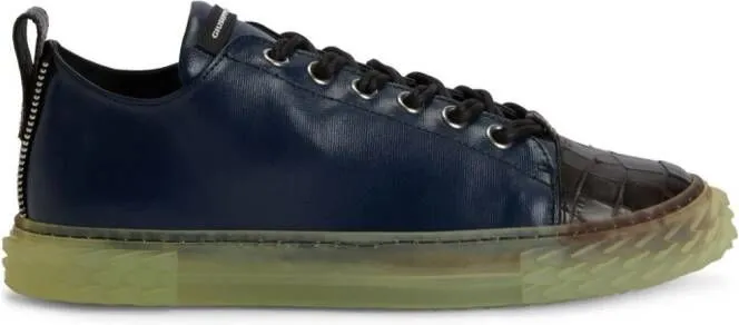 Giuseppe Zanotti Blabber leather sneakers Blue