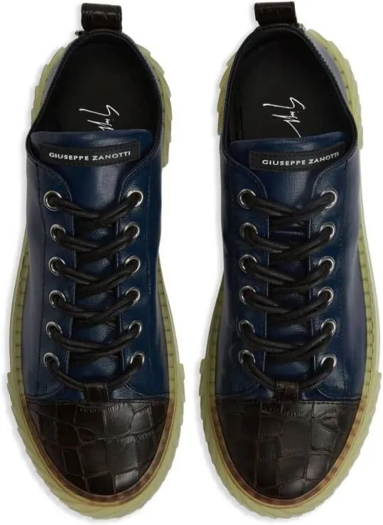 Giuseppe Zanotti Blabber leather sneakers Blue