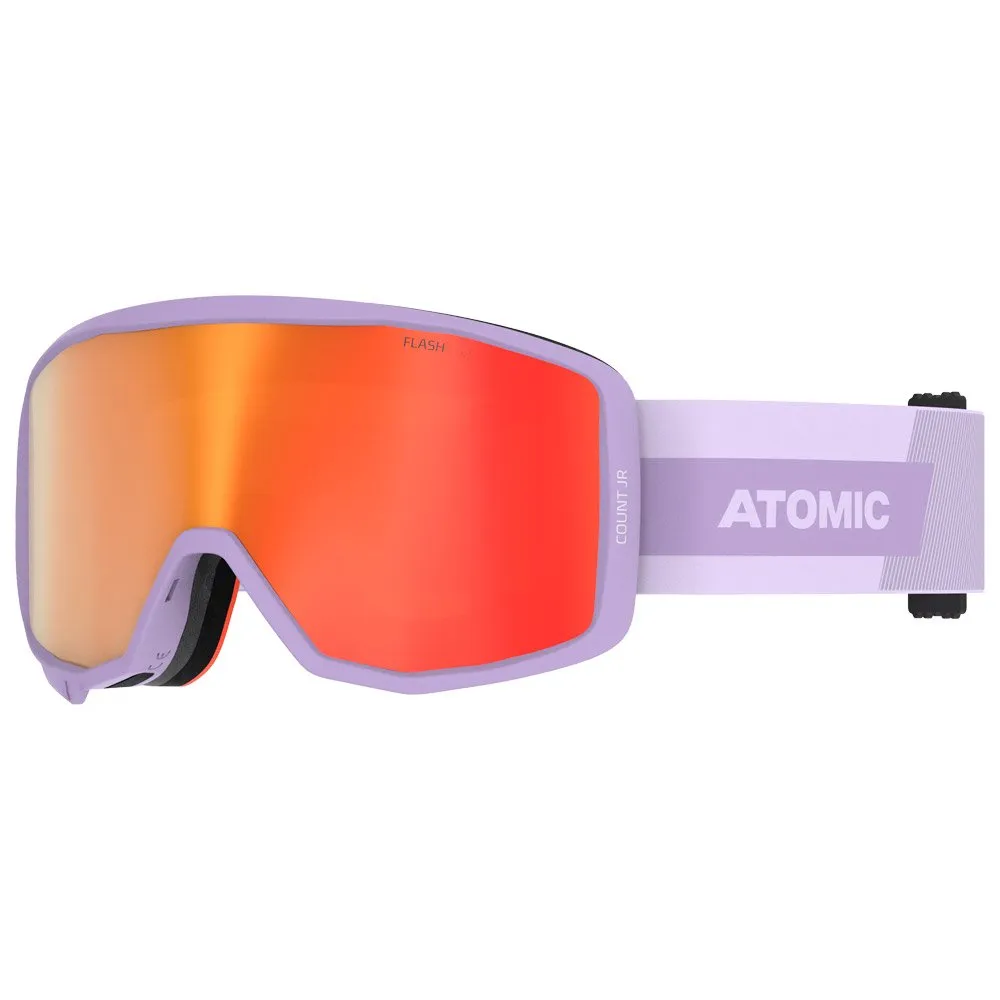 Goggles Atomic ---Count Junior Cylindrical Lavender Red Flash