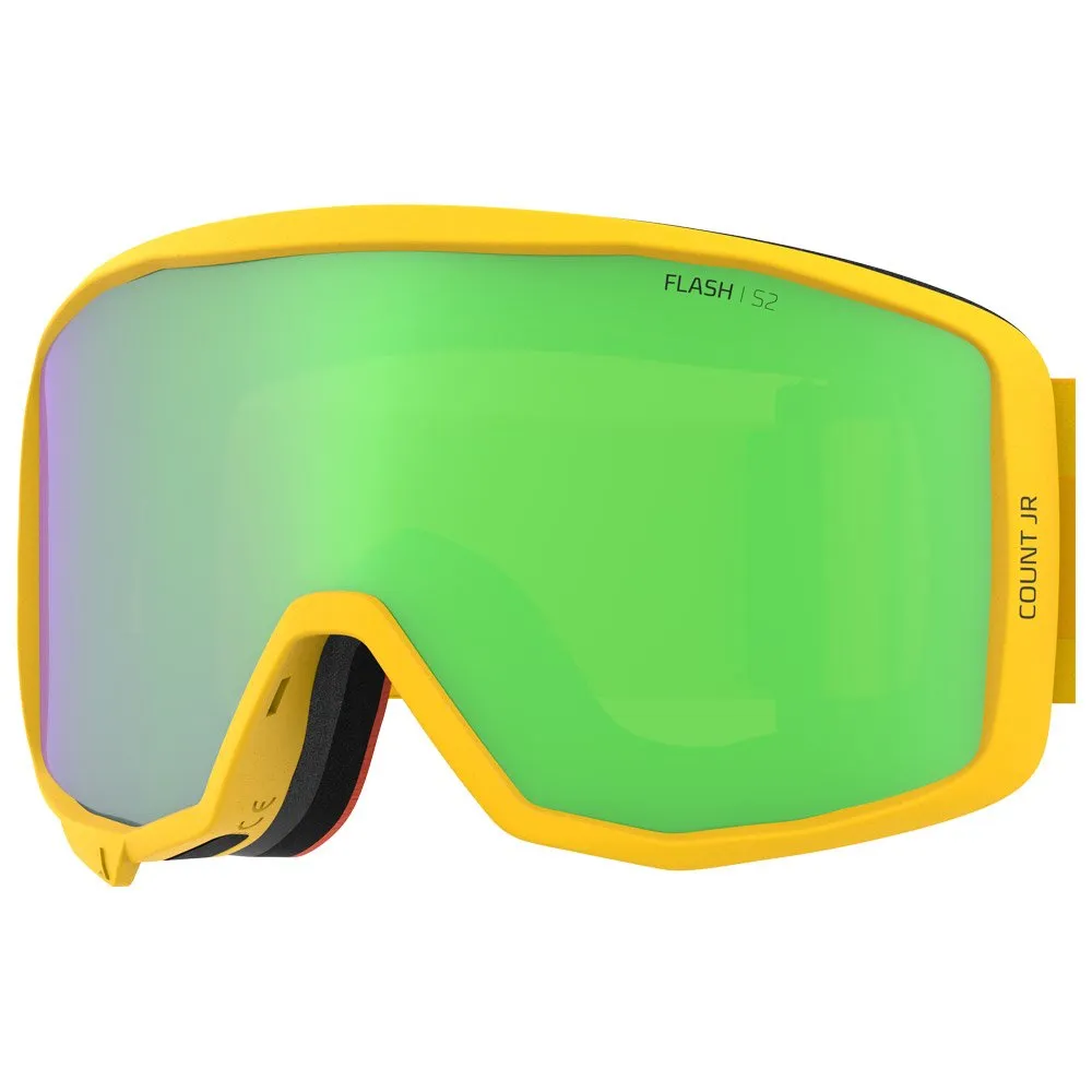 Goggles Atomic ---Count Junior Cylindrical Safron Green Flash