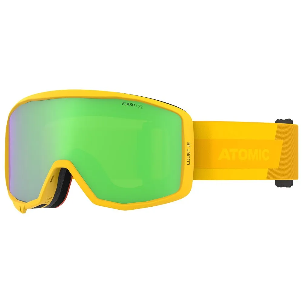 Goggles Atomic ---Count Junior Cylindrical Safron Green Flash