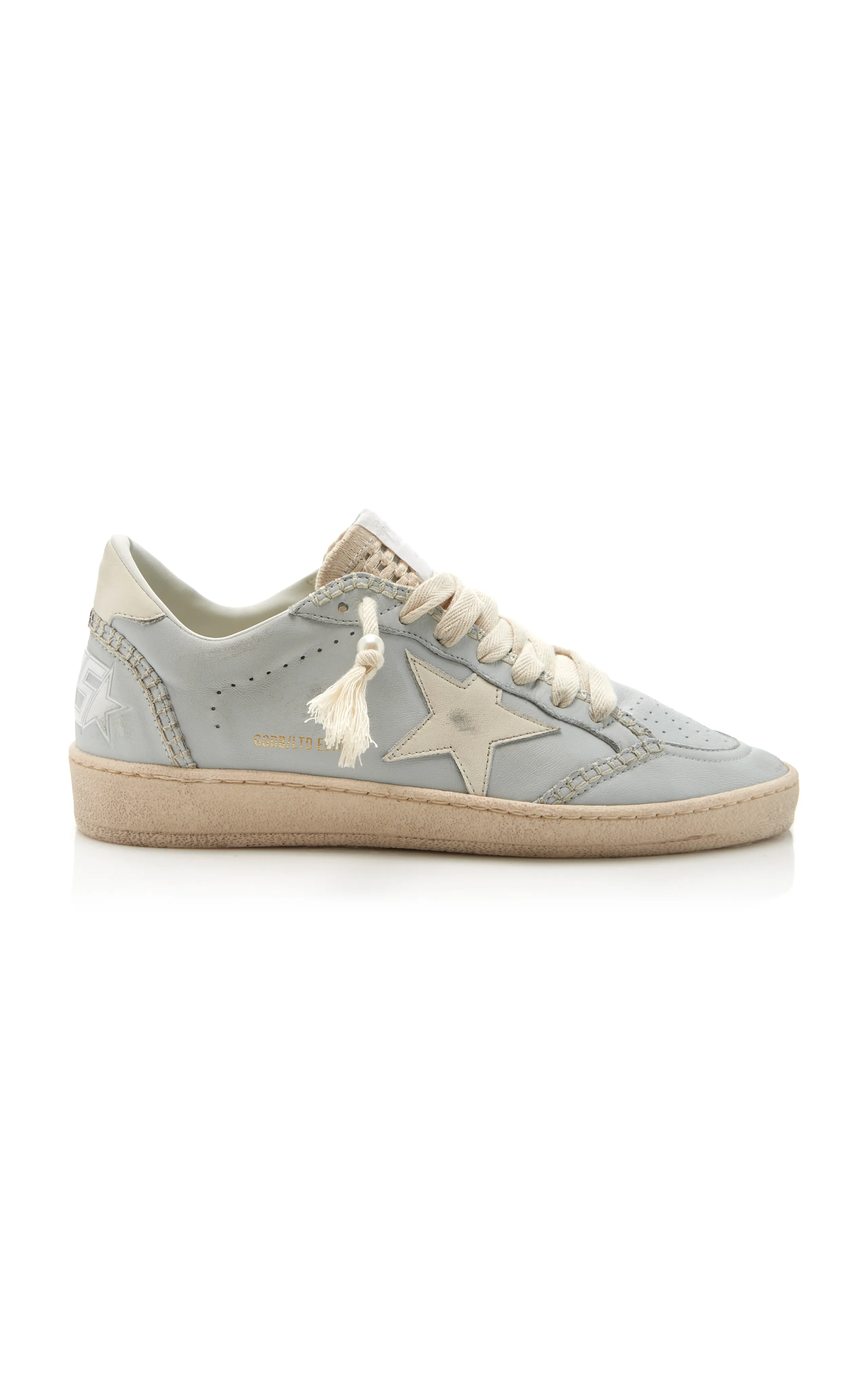 Golden Goose Ball Star Macrame-Detailed Leather Sneakers